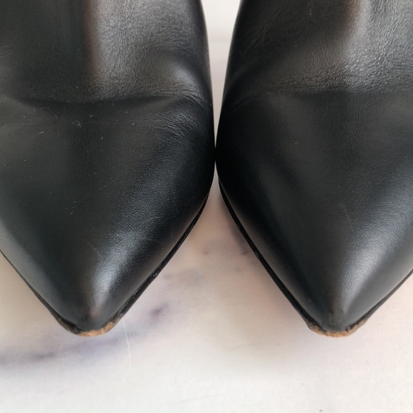 Valentino Garavani Rockstud Leather Heeled Ankle Booties Blk EU 39/ US Size 9 - Picture 9 of 16